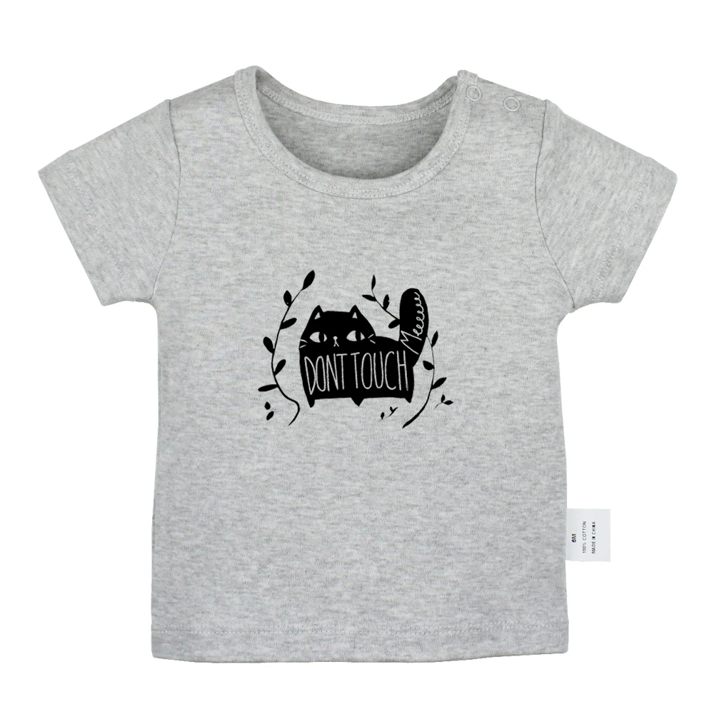Cat Silhouette Cute Black Cats Collection Design Newborn Baby T-shirts Toddler Graphic Short Sleeve Tee Tops |