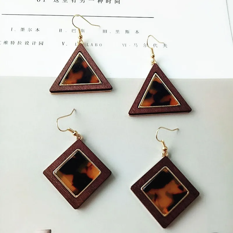 2019 корейские Модные женские ювелирные изделия Маленькие Геометрические