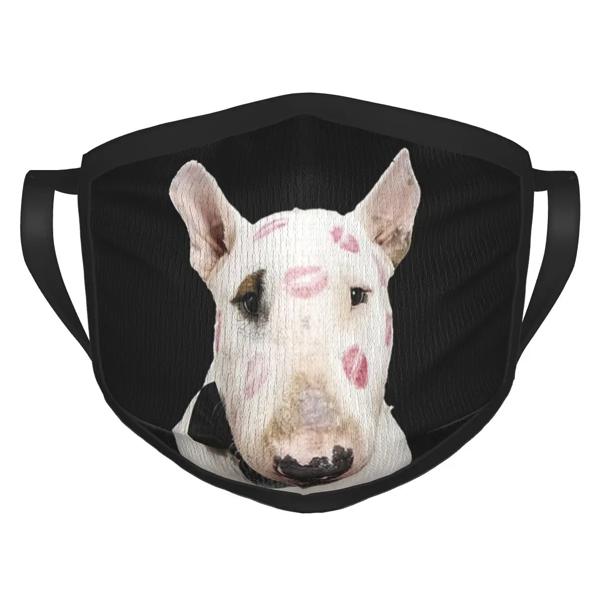 

Terrier Cute Dog Animal Canine Pets Face Mask Reusable Washable Breathable Black Border Scarf Windproof Adult Women Men present