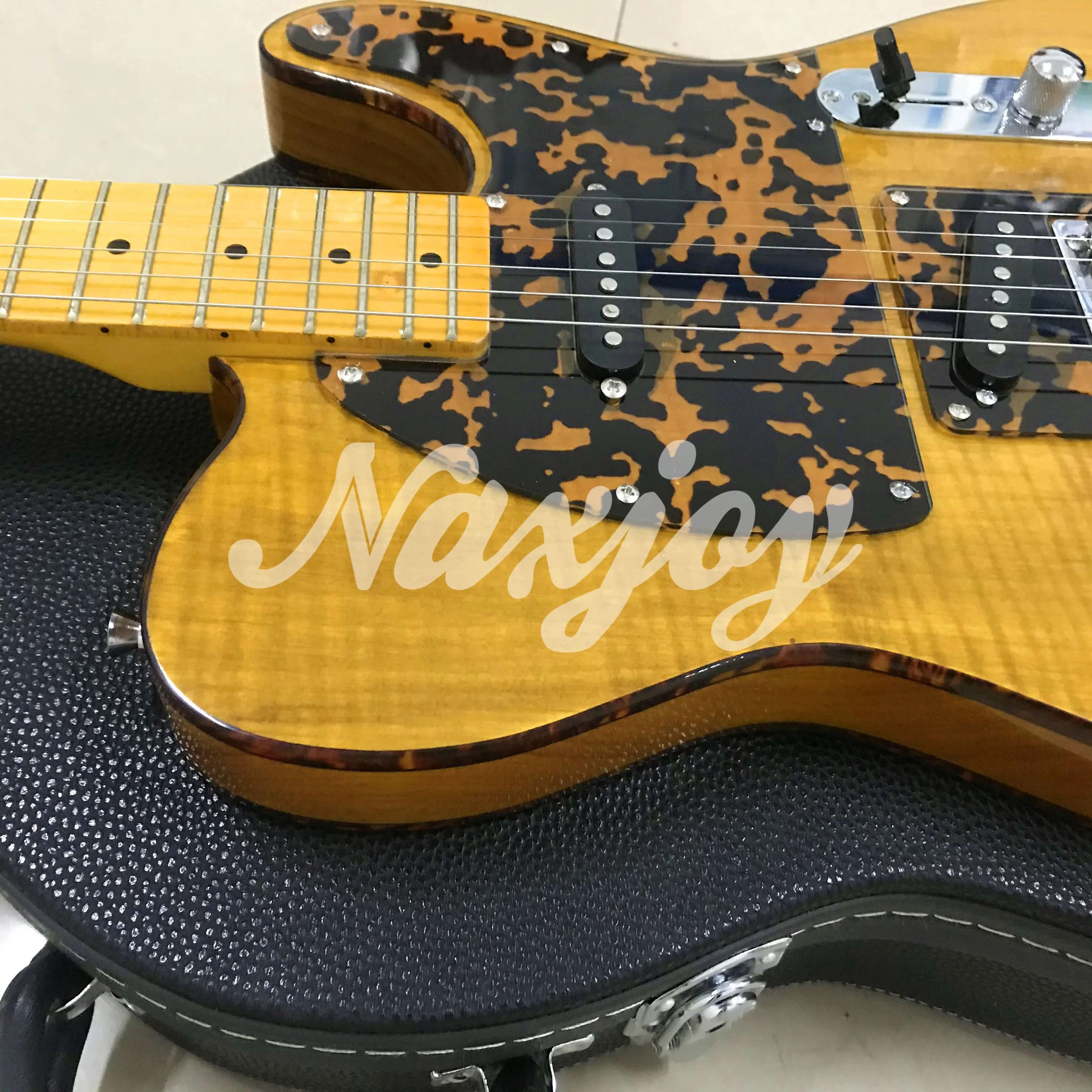 Высококачественная электрическая гитара MadCat TL заводская под заказ с принтом