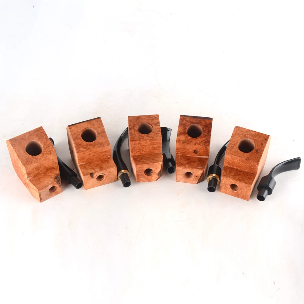 Трубка для курения табака Briar Wood Block-предварительно просверленная НЕОБРАБОТАННАЯ
