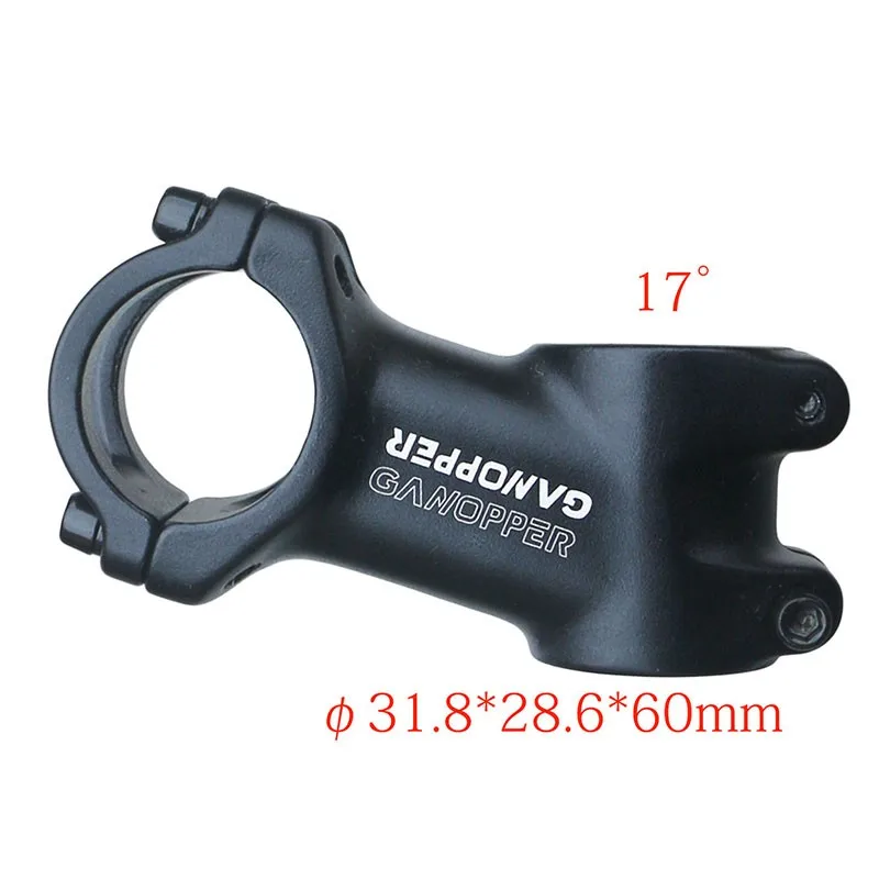 

31.8mm Bicycle Stem Aluminum Alloy Bicycle Black Cycling Light Weight Strong Compatibility