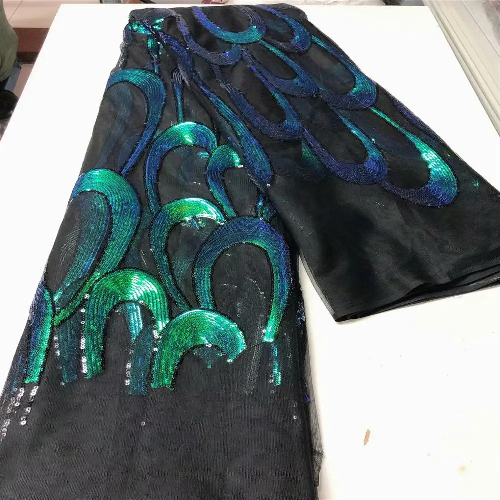 Африканские блестки сетчатые кружевные ткани 2020 высокая яркость королевский