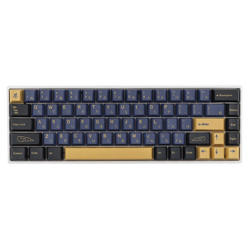

119 Keys Blue Samurai Keycaps Pbt Keycap Cherry Profile Mechanical Keyboard Key Cap