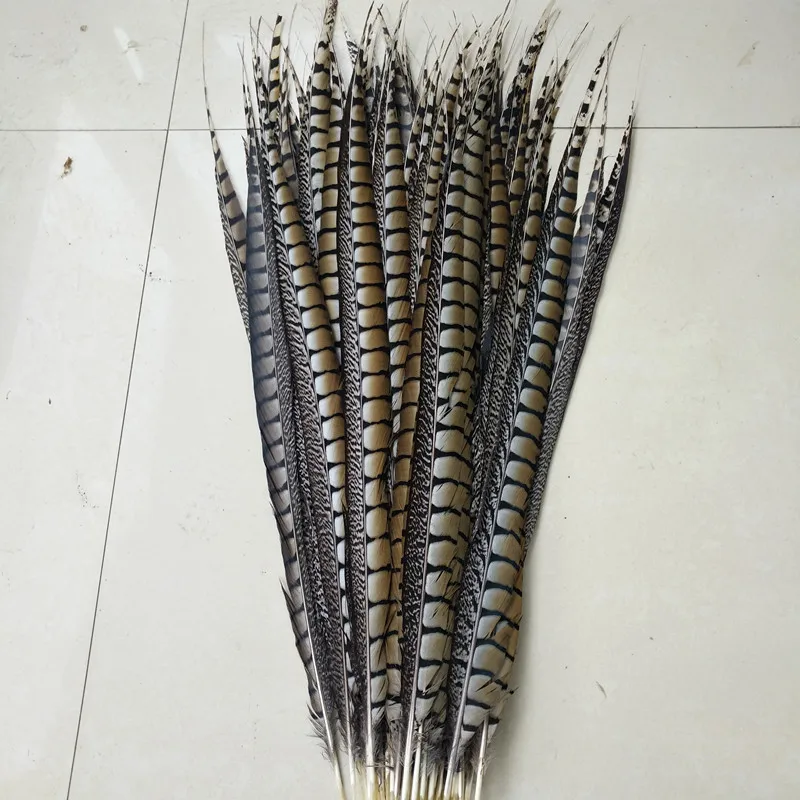 Wholesale 10pcs/lot beautiful natural copper chicken side tail feathers long 60-110 cm /24-44 inch Dance show decoration feather |