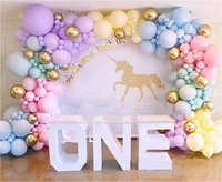 168pcs rainbow balloon garland arch kit pastel macaron latex balloons for birthday baby shower wedding unicorn party decorations