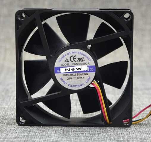 

For Emacro For Jamicon JF0825B2UA-R DC 24V 0.21A 3-wire 80x80x25mm Server Cooling Fan