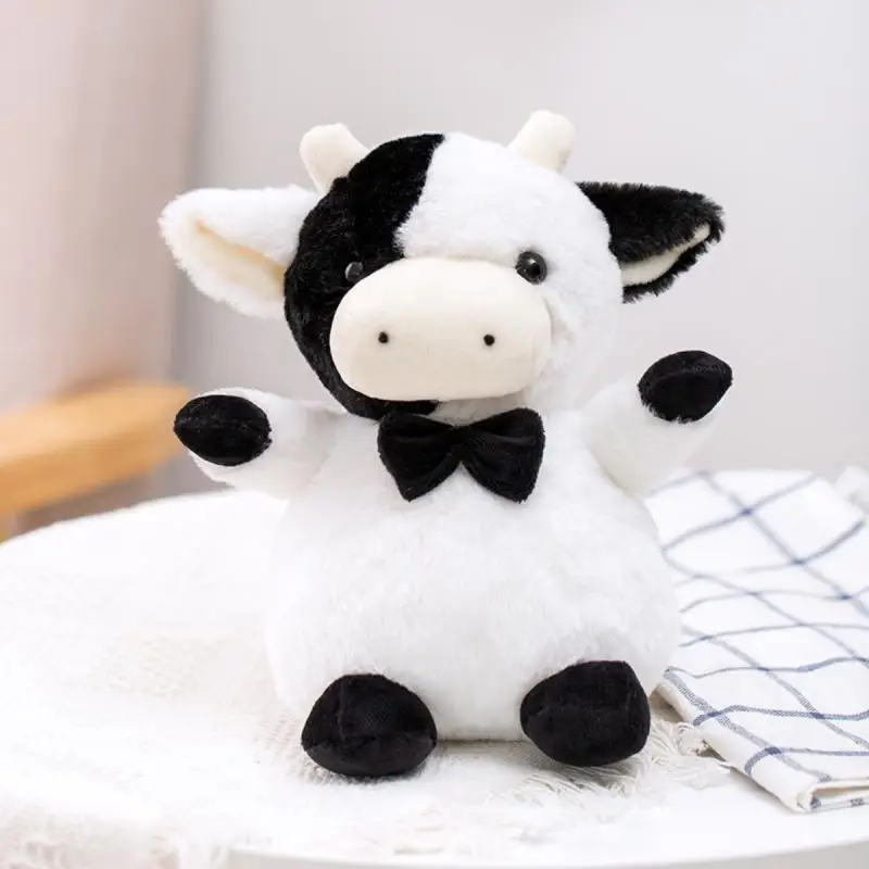 

2 Styles Baby Plush Animals Cute Gentleman Cow Lady Cow Doll Cow Plush Toy Cow Year Mascot Children Christmas New Year Gift Toy