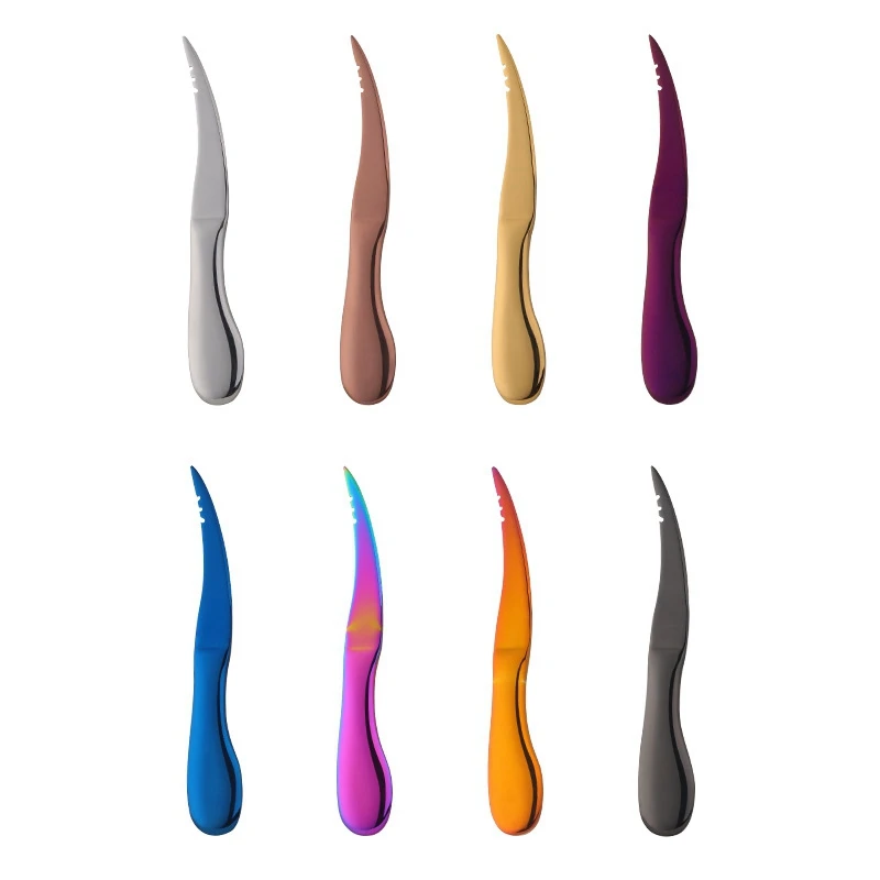 

8 шт., скальпель из нержавеющей стали, цветной скальпель, скальпель из нержавеющей стали, практичный инструмент для морепродуктов