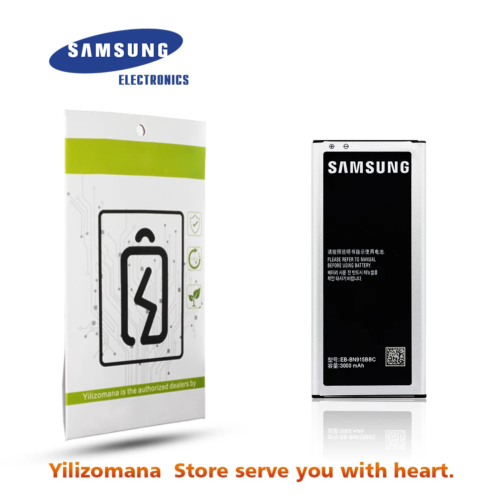Original Battery For SAMSUNG N915 EB-BN915BBE 3000mAh For Samsung Galaxy Note4 Edge N915F N915G Replacement Phone Battery+ NFC
