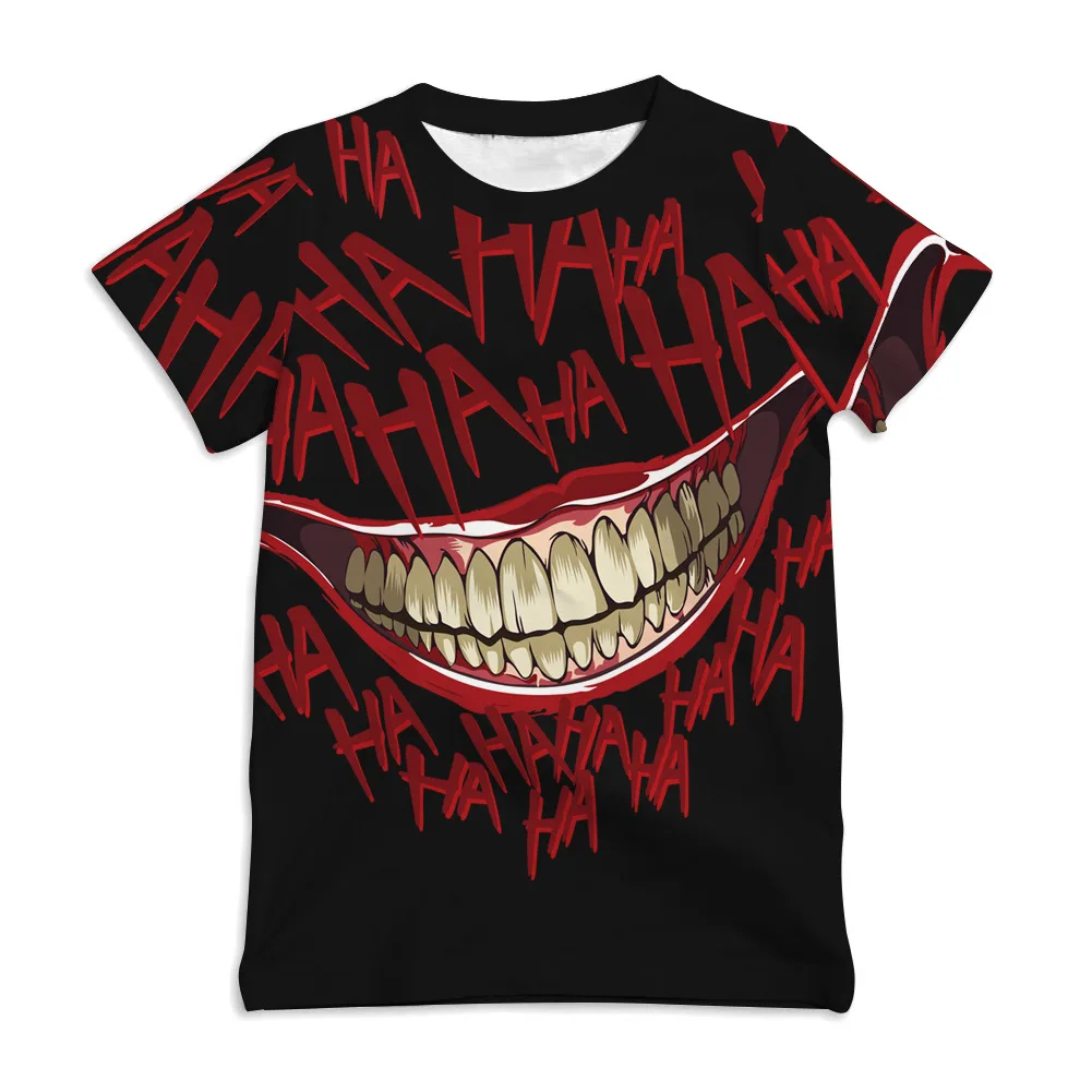 

Kids Summer Clothes Kids Short-sleeved T-shirt Nightmare Before Halloween Breathable T-shirt Cosplay Costume Halloween Party