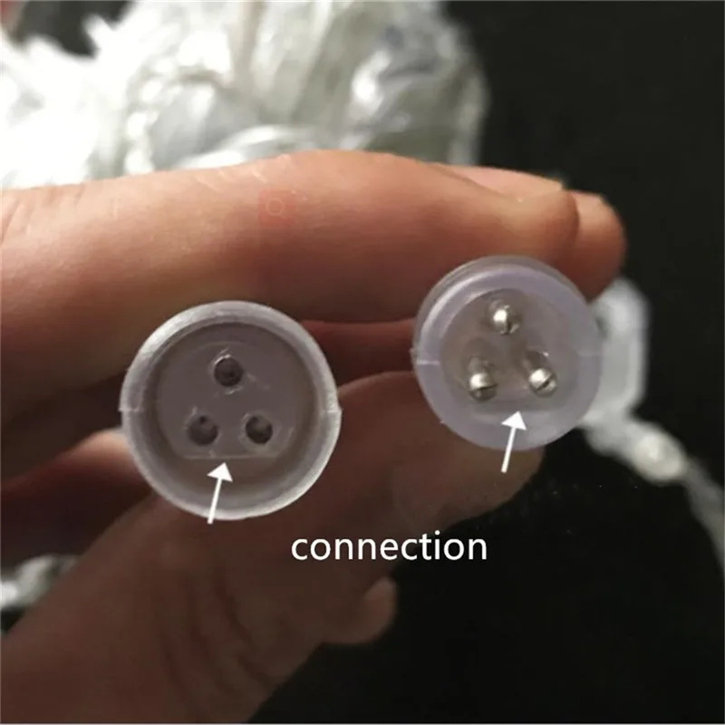 Outdoor Street Garland 8/12M Waterproof Connector Icicle Lights Decors for Yard Eaves Roof Corridor Porch Gazebo UK EU Plug in | Лампы и