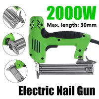 2000w electric nail gun 220v 240v nailer stapler woodworking electric tacker furniture staple gun power tools