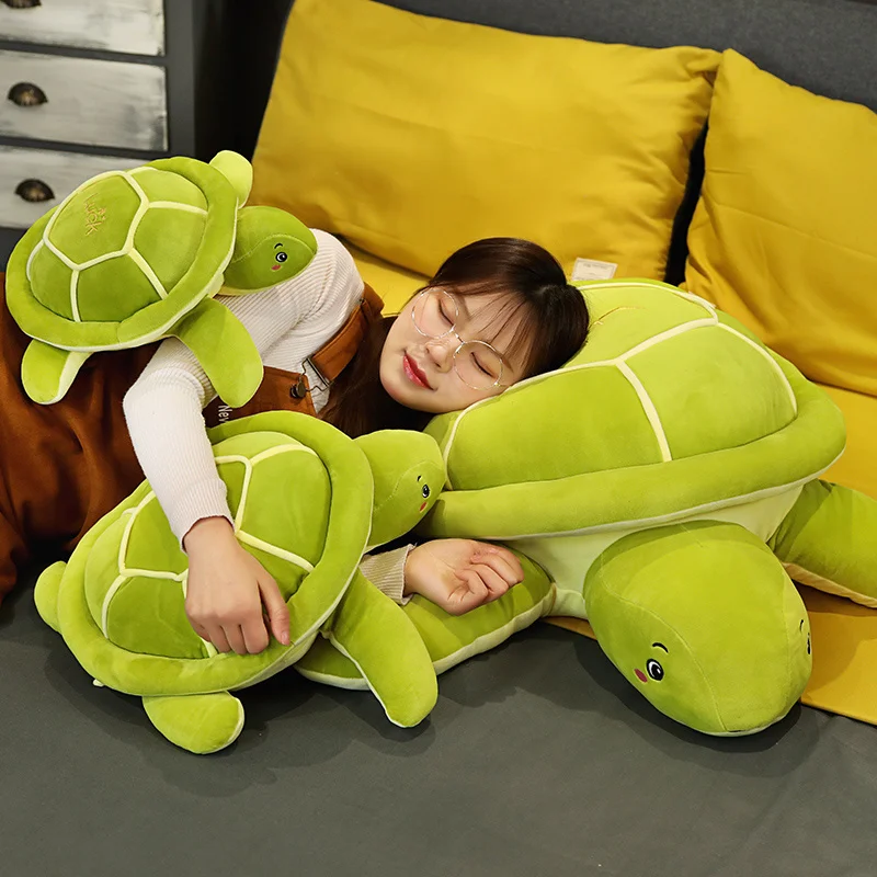 

Hot New Turtle Plush Toy Tortoise Pillow Cushion Floor Mat Giant Plush Stuffed Animal Doll Kids Children Christmas Birthday Gift