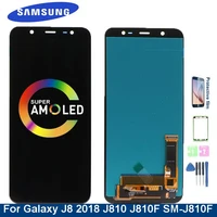 super amoled j810 lcd display for samsung galaxy j8 2018 j810f j810m sm j810f j810m lcd display touch screen digitizer assembly