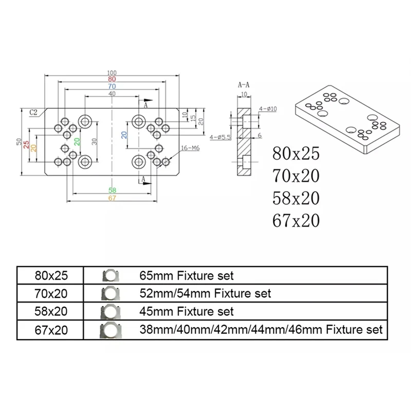 

CNC Milling Machine Accessories Multi-Function Sliding Table for Zaxis Adjustable Height Apply Nema17/23 42BYG57 Stepper