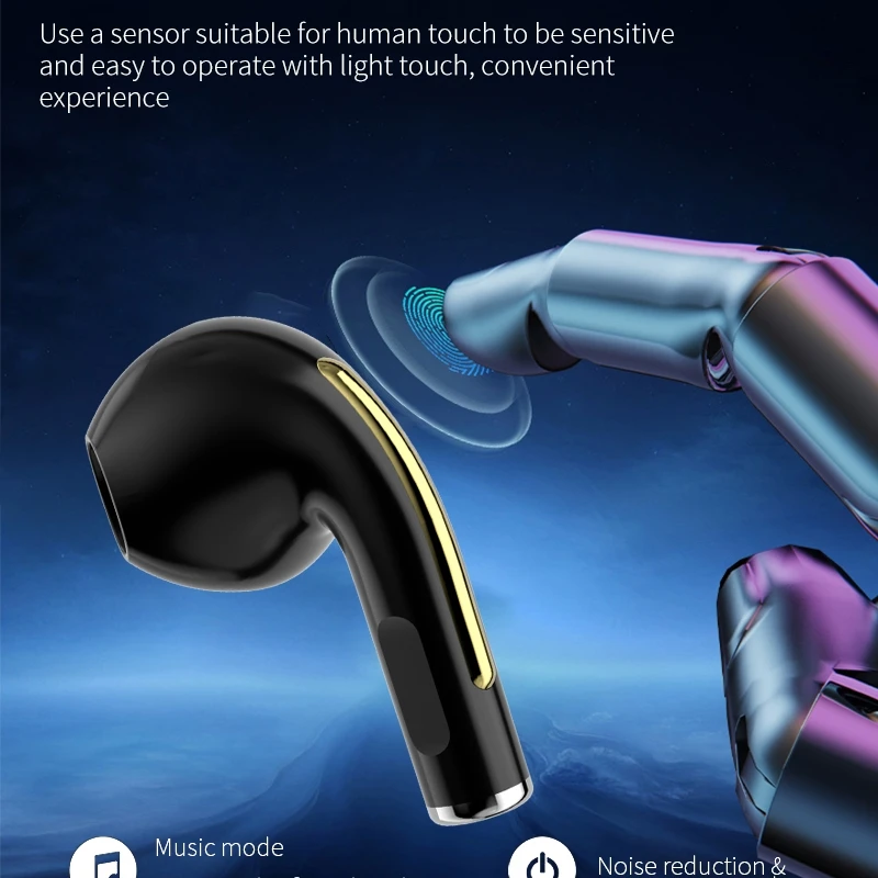 Portable wireless Tws portable wireless earphones bluetooth hd comfortable low stereos reduce noise to enlarge