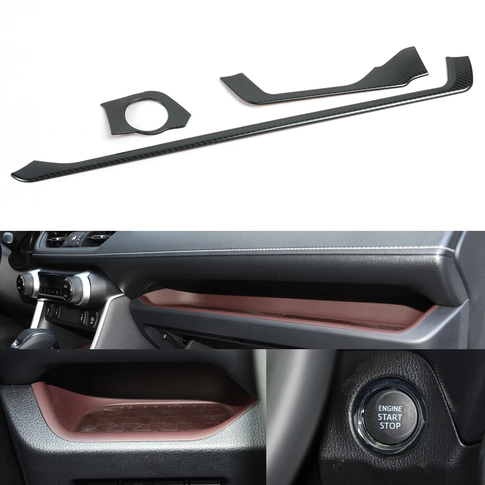 Карбоновая конструкция для Toyota rav4 xa50 2019 2020 аксессуары интерьера звездная панель