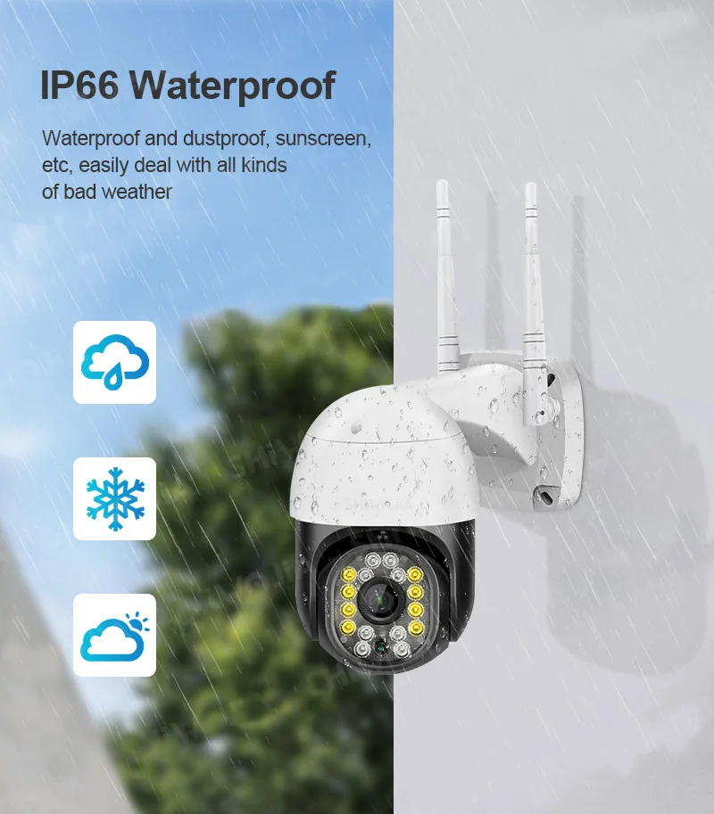 Беспроводная IP-камера ночного видения 2 МП HD Wi-Fi | Безопасность и защита