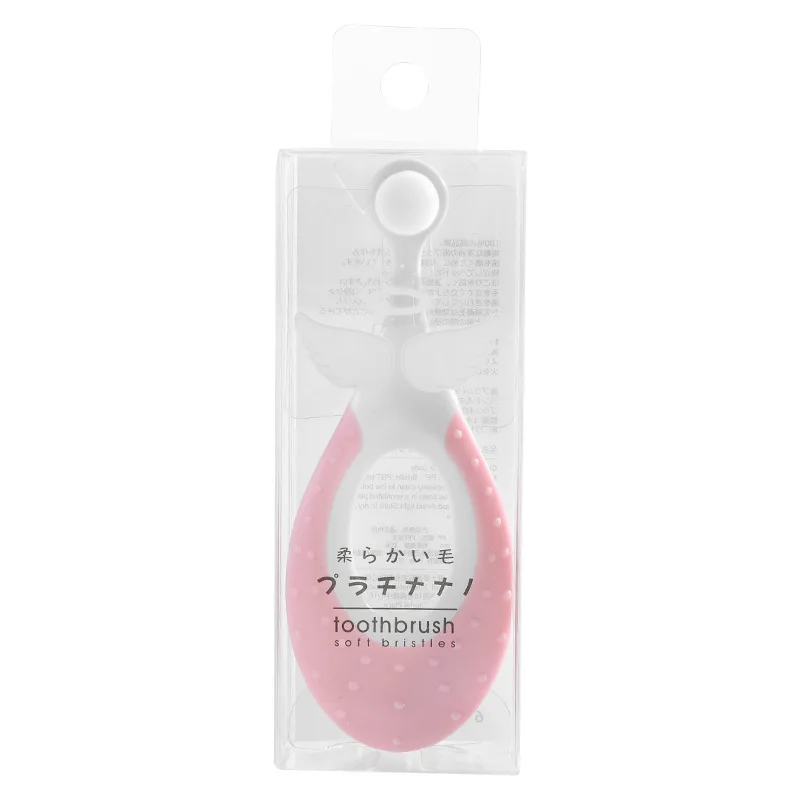 Cepillo de dientes con mango de anillo y cabeza redonda para ni&ntilde;os, cerdas suaves de 0,08mm, Material seguro, dise&ntilde;o antideslizante, protege los dientes del beb&eacute;-5