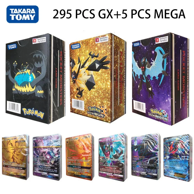 TOMY 100 200 шт. GX MEGA Сияющие карты игра битва карта торговые детская игрушка | Игрушки