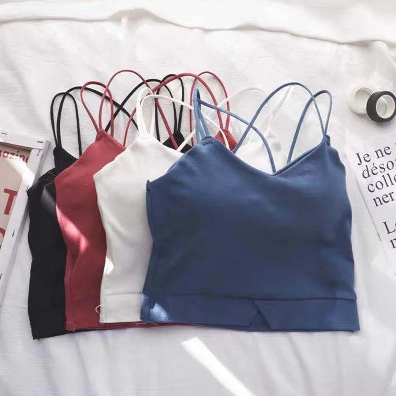 Женский дышащий Топ без рукавов с открытой спиной | Женская одежда