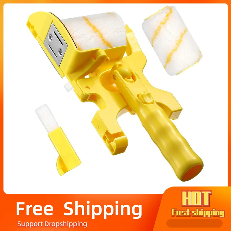 

Clean-Cut Verf Edger Roller Borstel Multifunctionele Roller Kwast Clean-Cut Verf Edger Muur Schilderen Roller Borstel set