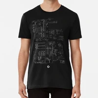 commodore schematics t shirt geeky commodore commodore schematics electronics circuit men tshirt pure cotton clothes