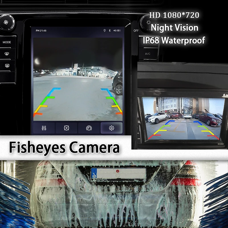 Автомобильная камера заднего вида Hippcron парковочная HD ночное видение 170 градусов