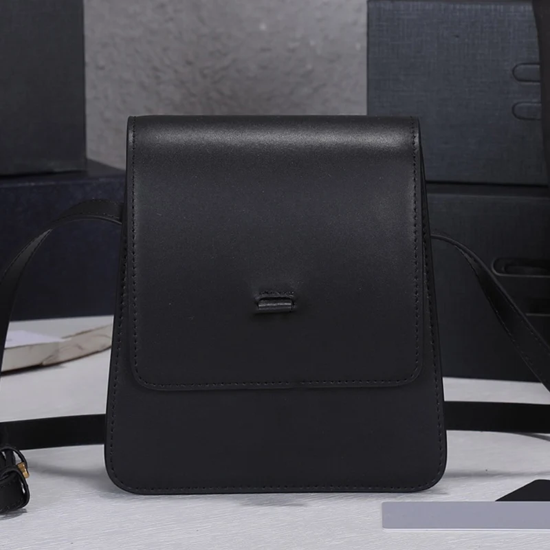 

Retro, solid color, design, vertical, leather, multi-function, large-capacity, shoulder bag, ladies new fashion, messenger bag