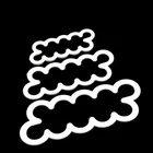 3 шт.компл. Пластиковые интегрированные розовая форма помадка торт печенье сахарная кожа печать цветок Резка Die DIY выпечки торта инструменты