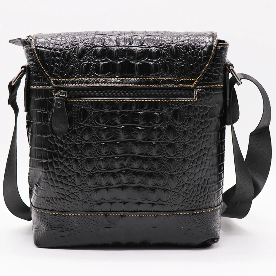 Бренд GO LUCK мужская сумка мессенджер из натуральной кожи аллигатора мужские сумки