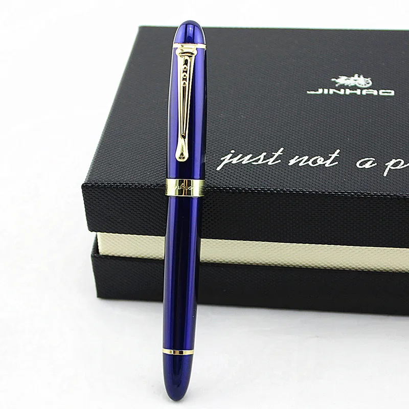 Jinhao X450 классический толстый корпус 1,0 мм изогнутое перо каллиграфия ручка высокого качества металлическая перьевая ручка Роскошные чернила подарочные ручки для письма - Цвет: Y
