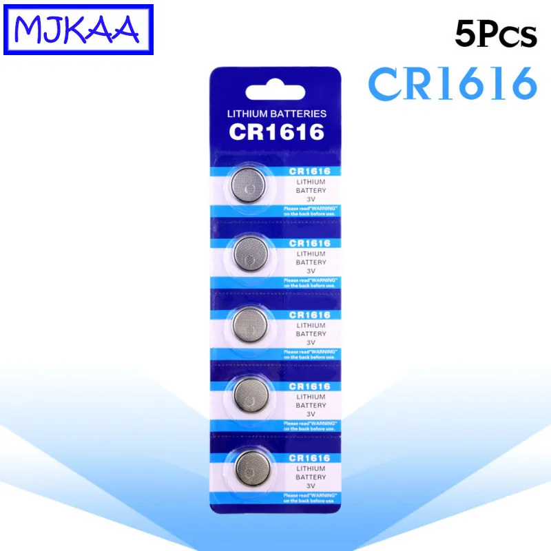 5 шт. Литиевые кнопочные батарейки CR1616 3 в DL1616 ECR1616 LM1616 батарейка таблетка CR 1616 для