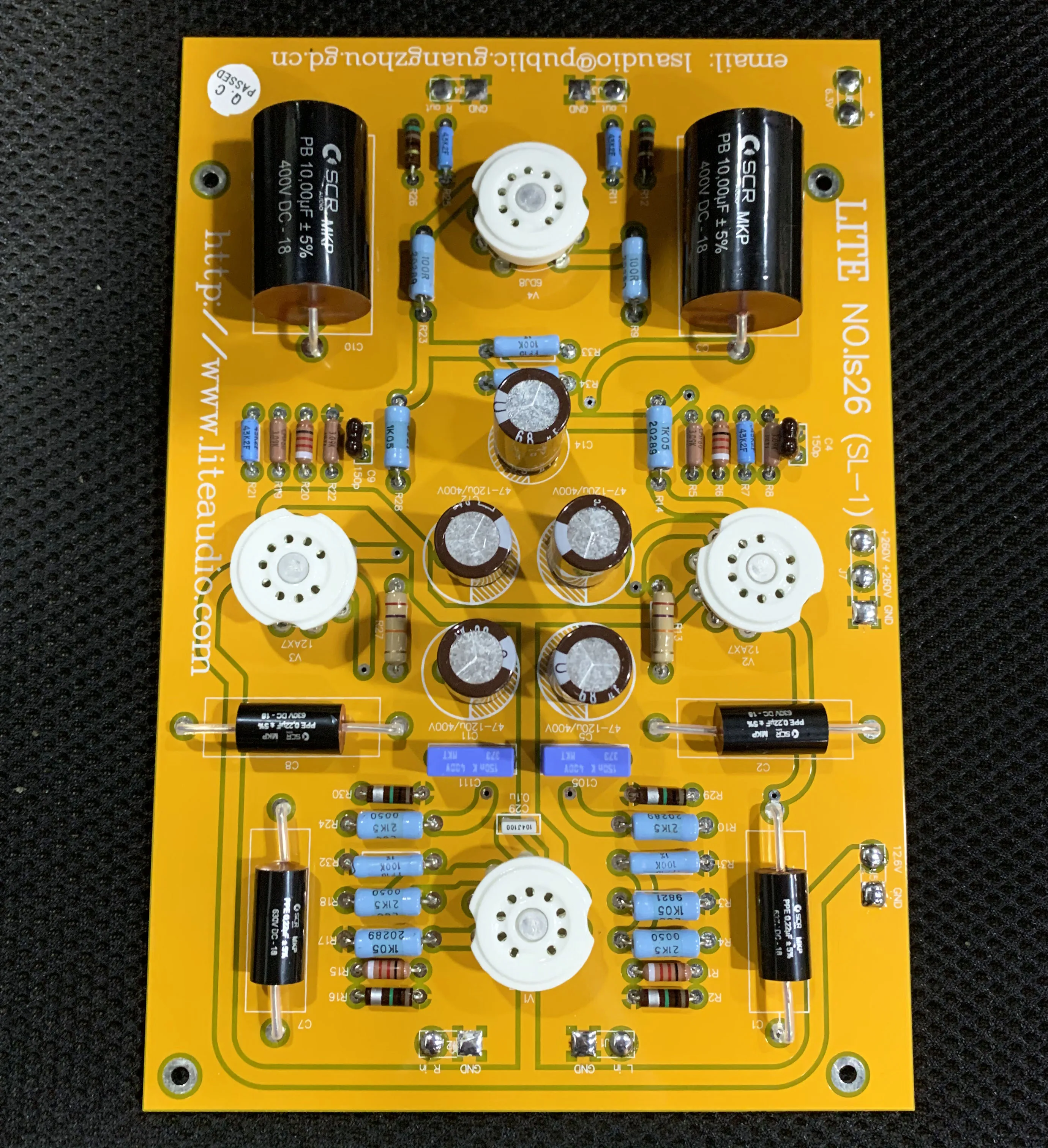 

Assembeld CAT SL-1 Signature Circuit 12AU7 + 12AX7*2 + 6DJ8 Tube Preamplifier Board