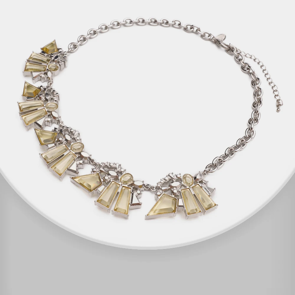 

Amorita boutique Geometric block pendant necklaces