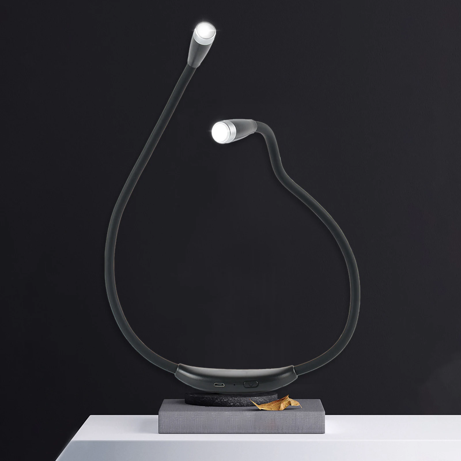 

LED Neck Reading Light Knitting Crocheting Hug Lamp Flexible Arm Book Lamp for Portable Camping Repairing Running Light