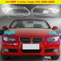 car front headlight cover for bmw 3 series coupe e92 e93 2006 2009 m3 coupe 328i 335i 330i auto glass lens case lampshade shell