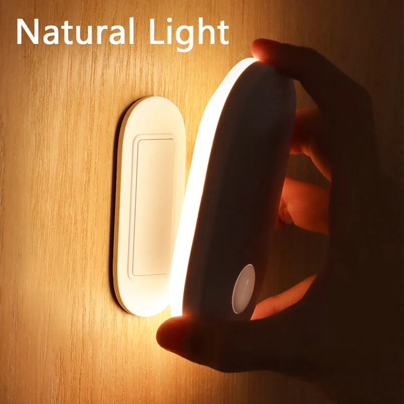 

Baseus PIR Motion Sensor Night Light Human Induction Night Light Magnetic LED Light Rechargeable Bedside Lamp Wall Lamp For Home
