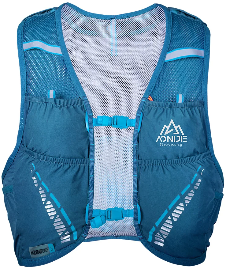 AONIJIE C933S 600ML 2pcs Update Outdoor Sports 5L Backpack Hydration Pack Rucksack Bag Vest Harness for Marathon Camping Running