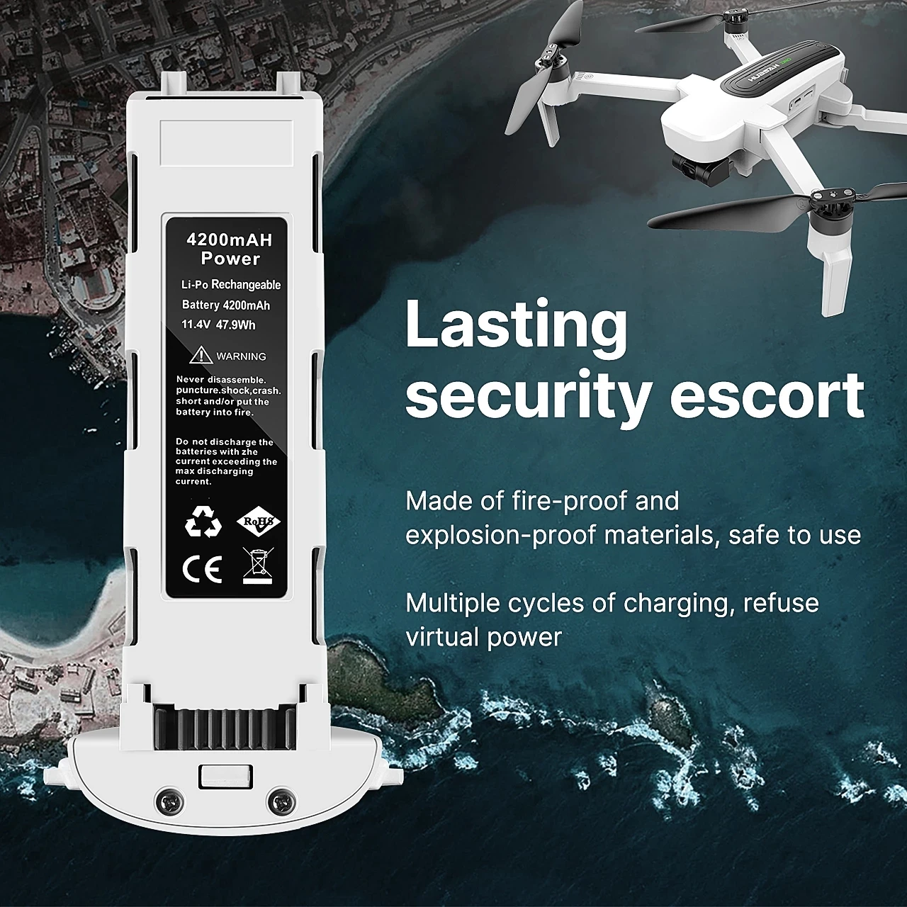 

11.4v 4200mAh Battery for Hubsan H117S Zino PRO RC Quadcopter Spare Parts Intelligent Flight 11.4 v Battery For H117S Drone