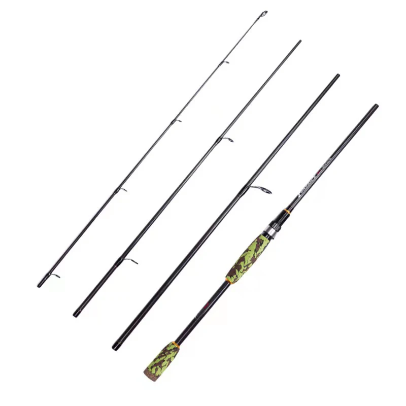 

New 2021 Portable fishing rod lure rod 4-section cutting carbon sea fishing lure throwing rod Fishing rod wholesale