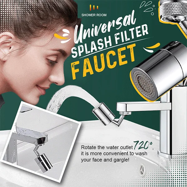 

Tap Aerator 720Â°rotation Universal Splash-proof Swivel Water Saving Faucet Water Saving Bathroom Filter Foamer Dropshipping