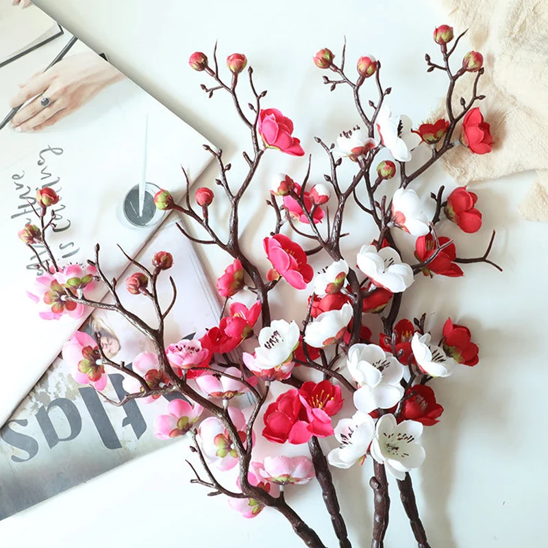 Искусственный цветок вишни весенний сливы ветка персика Шелковый дерево