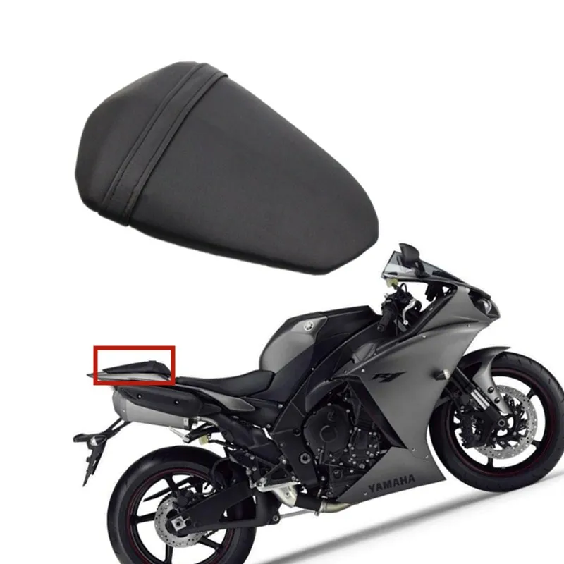 

Motorcycle Passenger Rear Seat Pillion Cushion Pad Fit For YZF1000 R1 09-10-11-12-13
