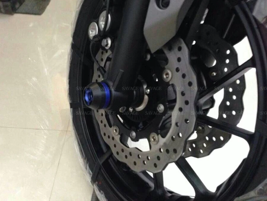 Передняя ось вилка крушение слайдер для YAMAHA MT-07 MT07 Tracer FZ-07 XSR700- XVS950 C болт 14-17 протектор колеса мотоцикла