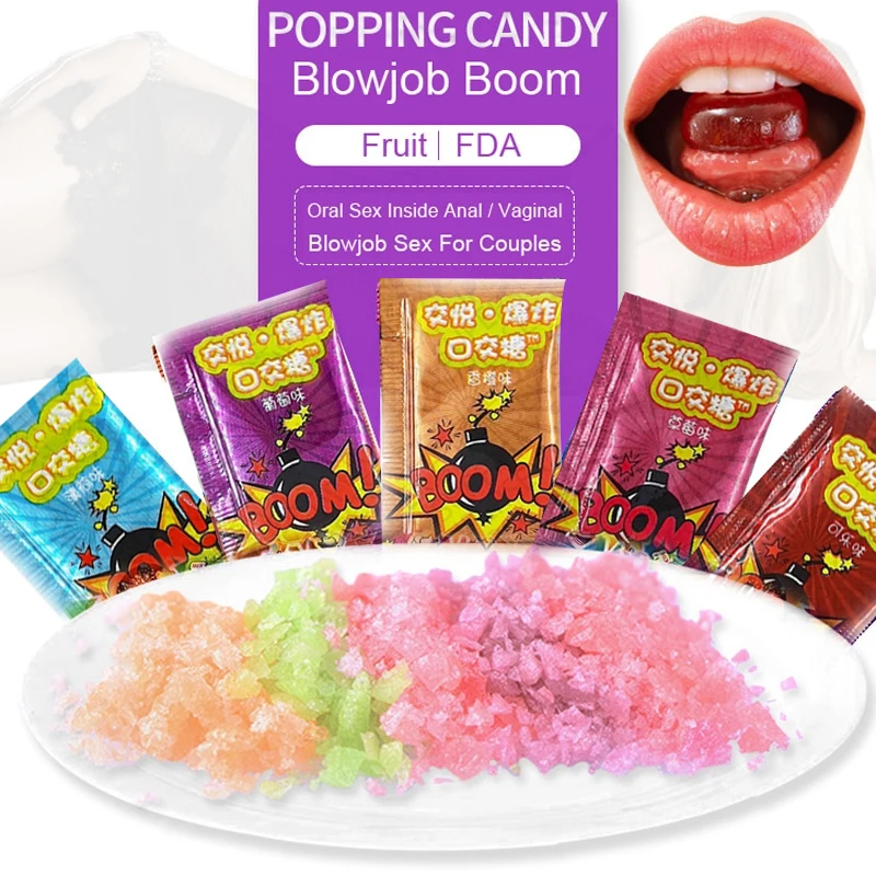 Blowjob Oral Sex Candy 5pcs Explosive Eatable Popping Boom Ice Stimulation Toys For Couples Adult18 Games Shop | Красота и здоровье