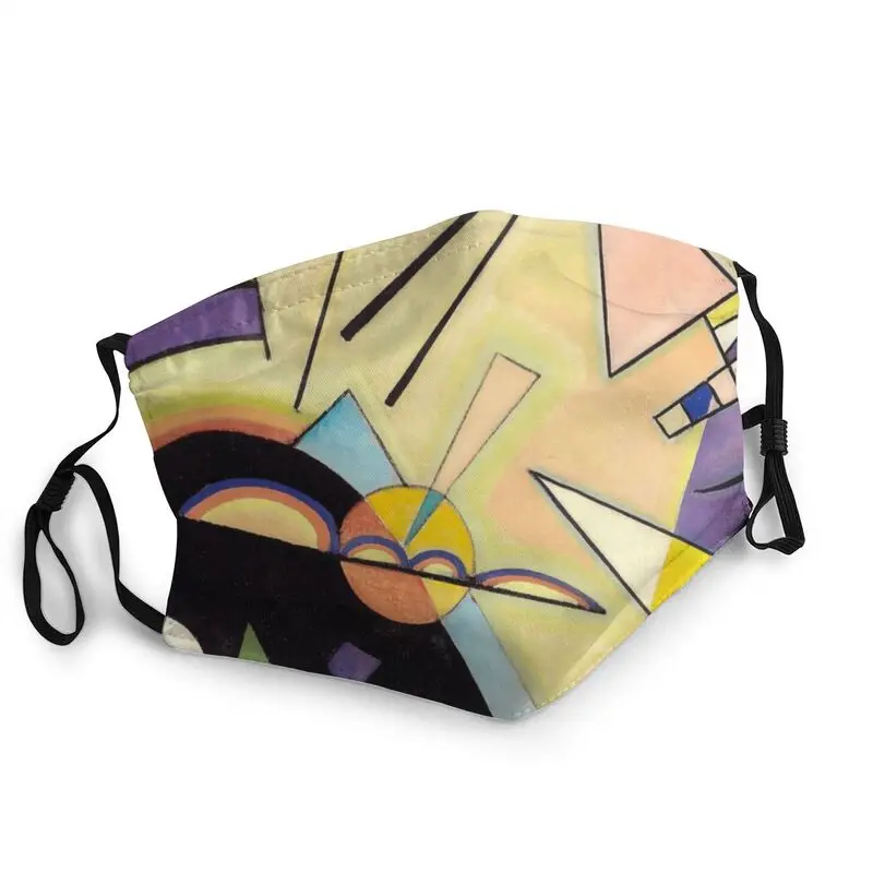 

Wassily Kandinsky черная и фиолетовая маска для лица для мужчин и женщин противопылевая маска для художественного творчества Защитная дышащая маск...