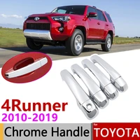 for toyota 4runner 4 runner n280 20102019 chrome door handle cover car accessories stickers trim set 2011 2013 2015 2017 2018