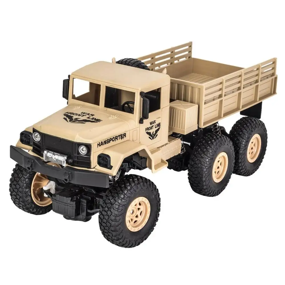Цвет: желтый JJRC/Q69 6WD 1/18 RC Автомобиль 2,4G внедорожник военный грузовик с дистанционным управлением 10 км/ч Радиоуправляемый гусеничный альпинистский автомобиль игрушка RTR - Цвет: Цвет: желтый